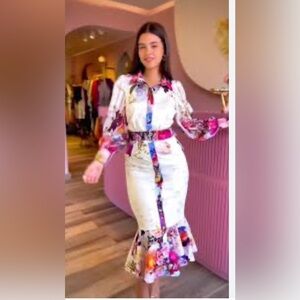 Floral Long Sleeve Dress